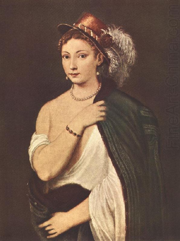 Portrait of a Young Woman r, TIZIANO Vecellio